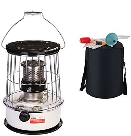 YLFC 6L Petroleum Stove for Indoor Use, Petroleum Heater with 6 Wicks, Automatic Extinguishing and Fall Protection, Heater for Camping, Tent Heating