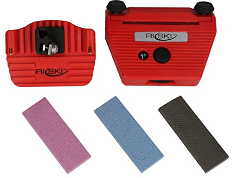 Kantenschleifer Set Multi für Ski und Snowboard Kante inkl. 2 Alu Oxyd Steine und EIN Seitenwangenhobel