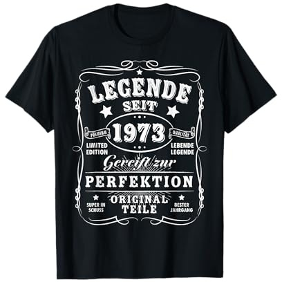 1973 Geburtstag Mann 50 Jahre Deko Lustig 50er 50 Geburtstag T-Shirt
