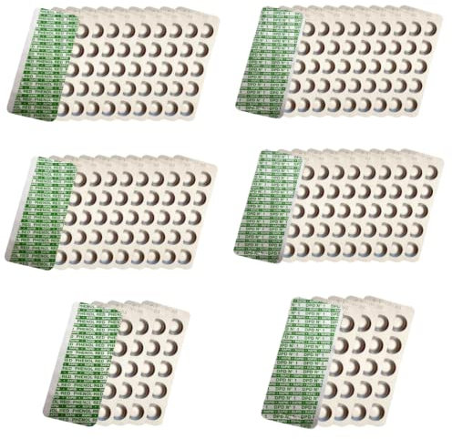 harren24 pastiglie per l‘analisi dell'acqua in piscina per shaker (Rapid), DPD1 (cloro libero), Phenol Red (valore del pH), Pastiglie reagenti, jacuzzi 60x 100x 200x 500x 1000x ((2x250 pastiglie))