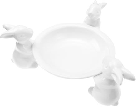 KICHOUSE Ciotola Per Torta Pasquale in Ceramica Per Uso Domestico Vassoio Per Alimenti Fornitura Alberghiera Piatto Decorativo