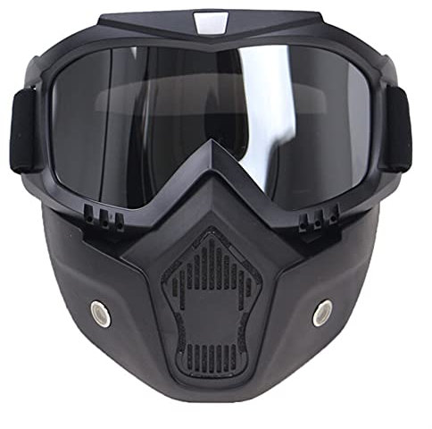 AYKANING Motocross Brille,Motorradbrille Motorradbrillen mit Maske für Masque Motocross männer Frauen Outdoor reiten Winddicht Off Room helme Maske Brille(Color:Mirror)