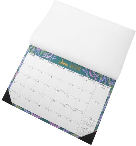 SEWACC Wandkalender Monatskalender für Haushalt Englischer Hängekalender Klarem Druck Planungskalender Tageskalender für Zuhause Büro Reißfestes
