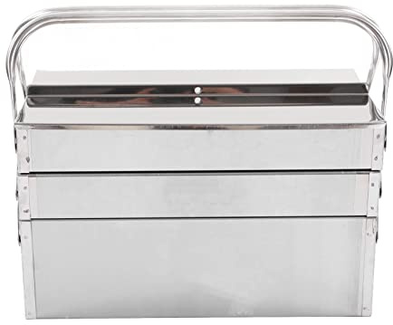 Collapsible Metal Tool Box, Portable, Car Maintenance Storage Body, Stainless Steel 3 Layers 5 Trays (Kikumiu1tfrc8qi4-13)