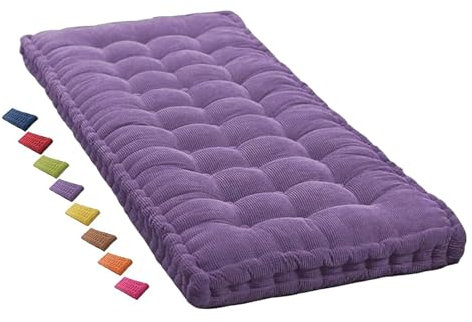 Outdoor Bankauflage mit dicker Sitzfläche und Rückenstütze Große Gartenstuhlauflage für Bank 150x50/160x50/200x55cm Lila Lounge Komfort für Gartenmöbel