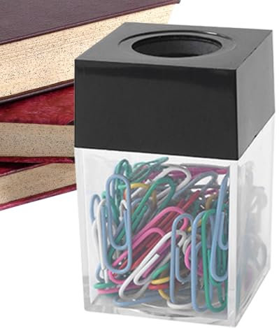 Büroklammernhalter, Büroklammernhalter, magnetischer Papierklammernhalter, transparenter Büroklammernhalter, Büroklammernspender