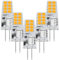 AGOTD Ampoules LED G4 3W 12V, Blanc Chaud 3000K, 250 Lumens, Équivalent Halogène 30W, Non Dimmable, Lot de 5