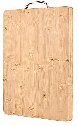 LaYiQimn Tagliere Tagliere in Legno di bambù di Alta qualità Tagliere di qualità Professionale per Cucina | Taglieri per Pane, Carne, Frutta (36 * 26 * 1,8 cm)