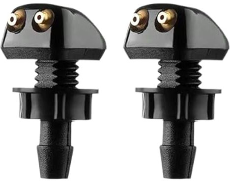 tiyiyok 2Pcs Buse de Lave-Glace Avant Universelle, Gicleur Lave Glace, Lave Glace Voiture, Convient Aux Pièces Automobiles avec Interface de 8 mm