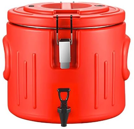 zxhrybh Tragbarer Isolierter Sektkühler, 10–80 l Großes Fassungsvermögen mit Ausguss Eiskübel, Edelstahl für Partys und Camping(10L/29cm)