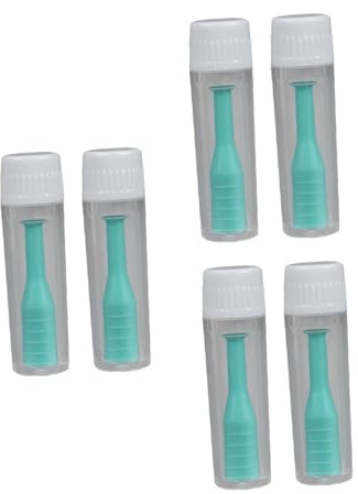 Attrezzo per Lenti a Contatto 6 Pezzi Abs Verde con Flacone | Inseritore e Rimuovi Lentine, Superficie Antiscivolo, Portatile per Viaggio e Uso Quotidiano