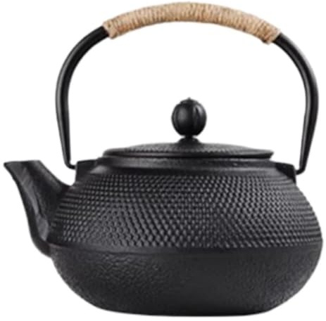 GAOJUNAN Classica Teiera, Teiera in Ghisa Stile Giapponese da 800 Ml/0,8 L per La Cucina Domestica Amanti del tè(A)