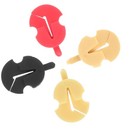 DEARMAMY Gummi Übungsdämpfer und Leicht zu Entfernen für Violine 4 Stück Schont Geigensteg Passend für Anfänger und Übungsszenarien