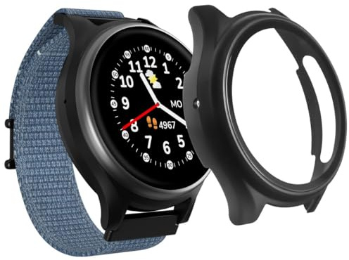 ANIO Protector Case 2.0 für Anio 6 Kinderuhr, Schutzhülle, Schwarz | Displayschutz vor Kratzern, Stößen & Beschädigungen, Cover zur Kinderleichten Montage, Volle Touchscreen-Funktionalität