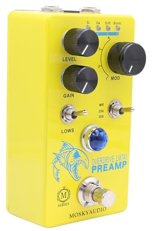 LM741 - Pedal de efecto de guitarra preamplificador/distorsión/sobremarcha