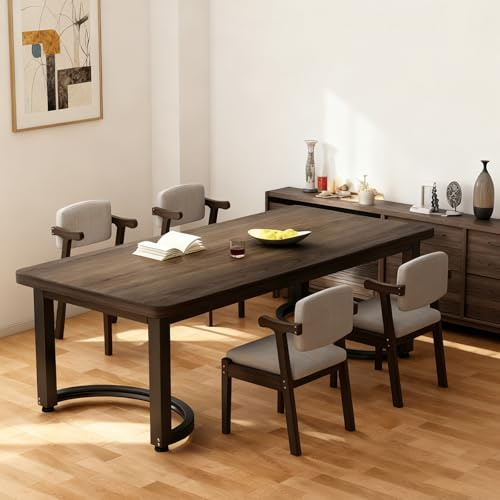 Set tavolo da pranzo compatto in legno a 2 posti con piedini regolabili in acciaio, perfetto per piccoli spazi, cucina, angolo colazione e appartamenti, elegante design rettangolare