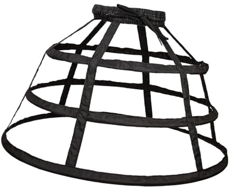 Nishiyuenyi Gonna a Cerchio, Sottoveste, Crinoline per Spettacoli Teatrali, Abiti Da Sposa, Nero