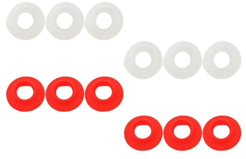 BESPORTBLE Lot de 12 Joints D’étanchéité pour Bouchon de Bouteille à Bascule, Étanches et Anti-fuite, Plastique Solide, 6 Rouges 6 Blancs, Compatibles Bouteilles de Bière et Fermentation