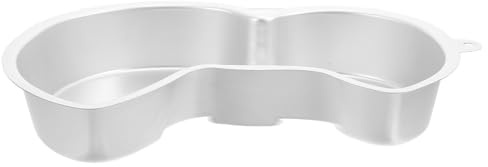 NUOBESTY Tortiera in Lega di Alluminio Numero 3 31,8x20,2x4,9 Cm Teglia Antiaderente per Dolci Stampo per Torte di Compleanno Matrimoni Feste Cottura Uniforme Resistente Alte Temperature