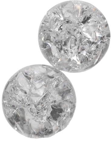 PRETYZOOM 2 Piezas Bola de Cristal Decorativa de Vidrio Transparente para Fuente de Agua Esfera Elegante de 3cm Adecuado para Fotografía y Decoración de Escritorio