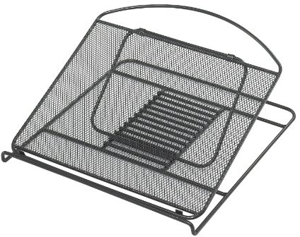 Safco Onyx Laptop-Ständer aus Metallgitter - schwarz