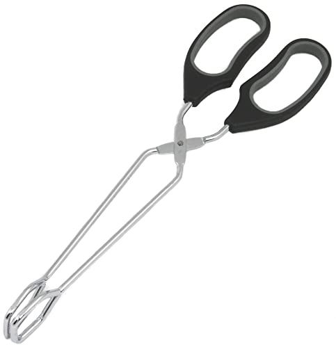 Chef Craft Classic Straight Tongs, 12 inch, Black