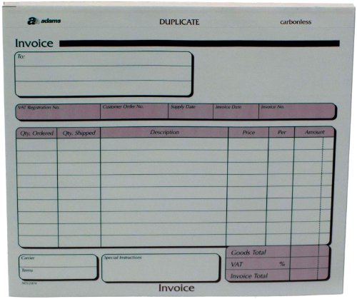 Pukka Pad, Invoice Duplicate Sets 191 x 212mm