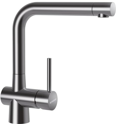 Schock Laios Edelstahl massiv Hochdruck-Armatur Küchenarmatur Festauslauf