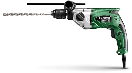 HiKOKI Schlagbohrschrauber - 790 W, 2-Gang-Getriebe, 13 mm Schnellspannbohrfutter, 3.000 U/min - Variable Drehzahl, Rechts-/Linkslauf, Aluminiumgehäuse - Für Beton, Stahl, Holz - Inkl. Koffer