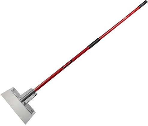 Amtech 300 mm Floor Scraper, 150 cm Handle, Replaceable Spring Steel Blade