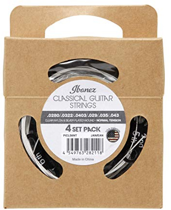 Ibanez PICLS6NT Multipack Classical Guitar Strings - 6 string - 4 Set Pack