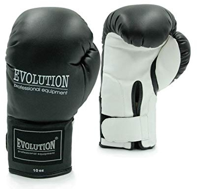 Basic Evolution - Guantes de Boxeo (300 g), Color Negro