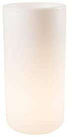 8 seasons Design Shining Elegant Pot XL, LED Pflanzkübel 39 x 78 cm (weiß), E27 Fassung inkl. Leuchtmittel in warmweiß, großer beleuchteter Pflanzkübel für innen + außen, Blumenkübel