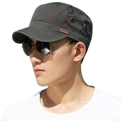 Comhats Herren Military Army Cap Sonnen Wandernhut Sport Baseballcap Army Grün M