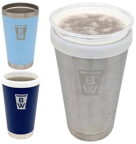 6PINT 20 oz. Imperial Pint Tumbler | Pint Glass Cooler | Cooler for 12 oz. to 24 oz. Plastic Cups | Premium Vacuum-Insulated Stainless Steel (Stainless)