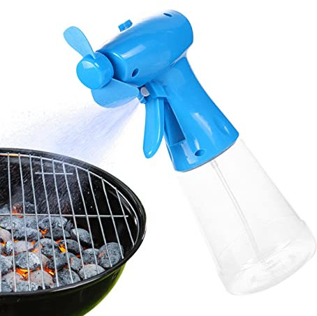 Fulenyi Hand Fog Fan - Personal Outdoor Fan, Battery Operated Fan for Gardening, Barbecue, Beach, Camping, Hiking, Spray Water
