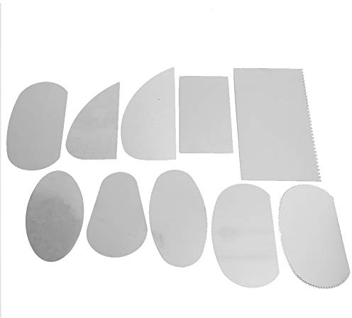 keramik werkzeug,Ton Werkzeuge Set,10 Stücke Edelstahl Ton Schaber Keramik Keramik Schnitzen Skulptur Spachtel Werkzeuge