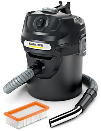 KÄRCHER 1.629-715.0, AD 2 Ash Vacuum, Black, 14 L Container, 600 W, 14 liters
