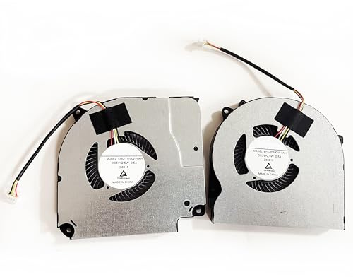 Fleshy Leaf Replacement CPU+GPU Cooling Fan for Clevo NH50EA NH50RA Series 6-31-NH5E2-102 6-31-NH5E2-202 EFC-70100V1-0AH EGC-77100V1-0AH