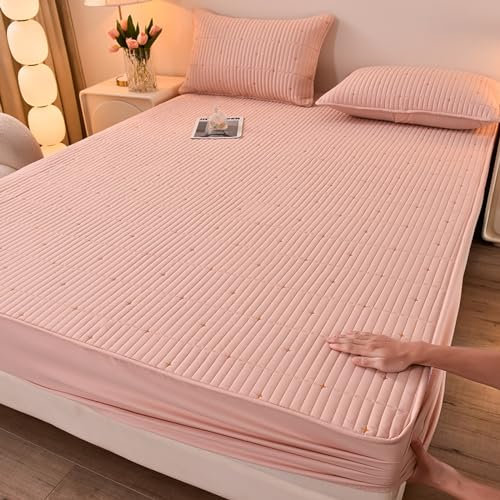 LSZHBSL Flauschige Spannbettlaken 200x220+30cm/3pcs bettlaken Baumwolle spannbetttücher mit Gummiband - Spannbetttücher für Schlafzimmer Matratzenhöhe bis 30cm