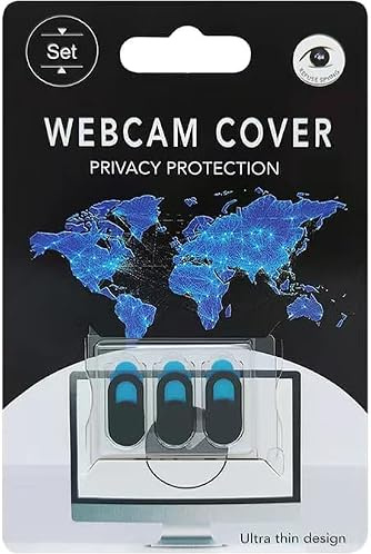 3 Pack Webcam Cover Slider for Laptop PC Tablet Phone Privacy Protection | ABS Material, Ultra Slim Design, Easy Slide Cover, Universal Compatibility, Office Use, Home Workspace, Travel Accessory