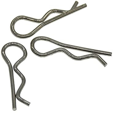 Aqxypas R-förmiger Federsplint aus Edelstahl, 1,2 mm, 1,8 mm, 2 mm, 2,5 mm, 3 mm, 4 mm Durchmesser, Befestigungsmaterial for die Reparatur von Autos (Size : M3-60mm SS(10PCS))