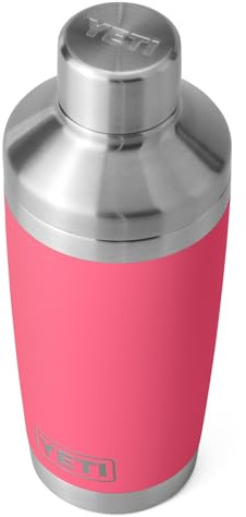 YETI Rambler Shaker à cocktail, en acier inoxydable, isolation sous vide, rose tropical, 591 ml