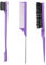 3 Pièces Brosse à Taquiner, Peigne de Cheveux, Peigne à Double Tranchant, Peigne à Queue de Rat, Set de Brosse à Taquiner, pour Salon Coiffure, Femmes, Hommes, Enfants, Violet