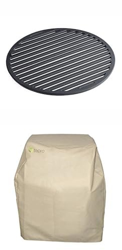 tepro Guss-Grillrost-Einleger für tepro Hauptrost + Universal Abdeckhaube für Grillwagen klein