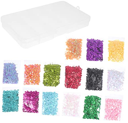 HAWILLOSCH Pailletten Dekorationsset Hochwertige Lose Sequins Für Kleidung Kostüme Und Bastelprojekte Für Hochzeiten Feiern Und Kreative - Boxen