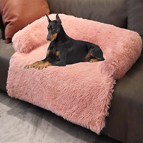 Hundesofas, orthopädisches, weiches, beruhigendes Plüschkissen, luxuriöses Relief, verbessertes Schlafgefühl, Ultra-Pad-Deckenbett für große und mittelgroße Hunde, waschbar, abneh