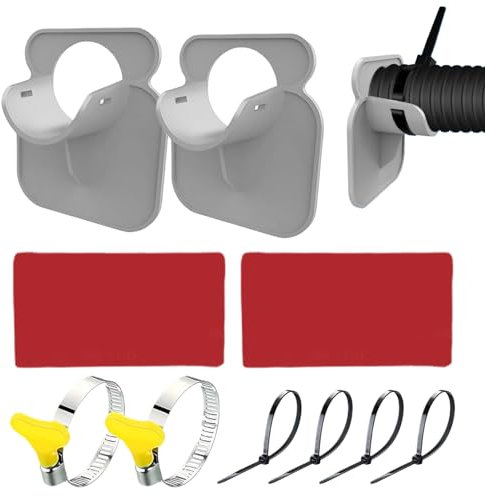 30-38 mm Pool-Schlauchhalter-Set - ABS-Schlauchständer mit verstärktem Kontaktbereich, zur Gleichverteilung der Last, geeignet für Wasserspieleinrichtungen