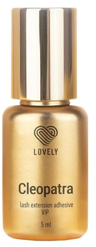 Lovely “Cleopatra” Colla Professionale per Extension Ciglia – Asciugatura Rapida 1s, Tenuta fino a 8 Settimane, Bassa Evaporazione, Ideale per Tecnica Volume – Serie Royal