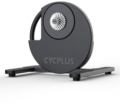 CYCPLUS R200 Smart Indoor Bike Trainer, 2200W Brushless Motor, 19% Gradient Simulator, Virtual Shifting, Uphill/Downhill Simulation, Super Silence for Realistic Indoor Cycling(Cassette Not Included)